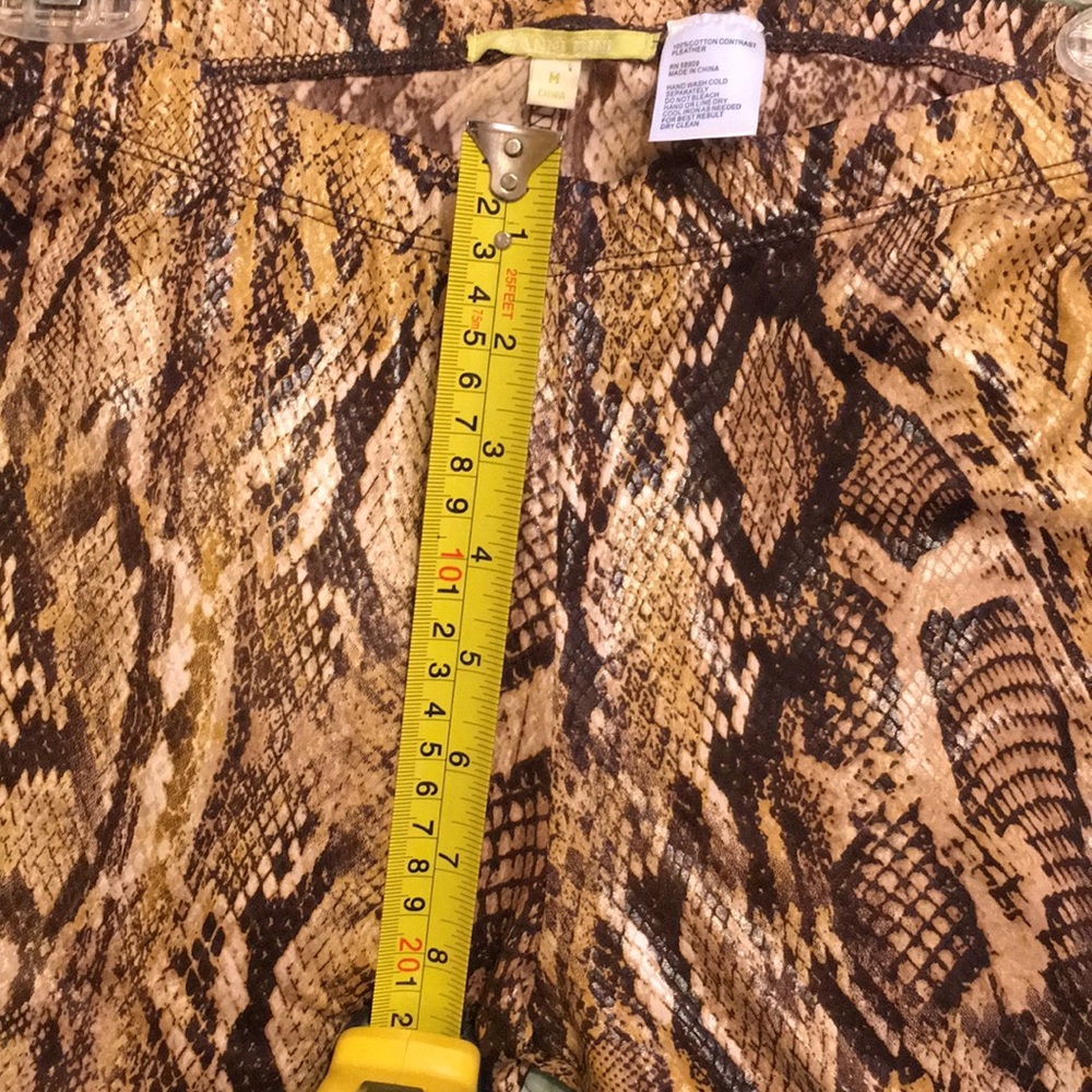 Pleather Python Leggings! Stretchy/Form Fitting! - image 8